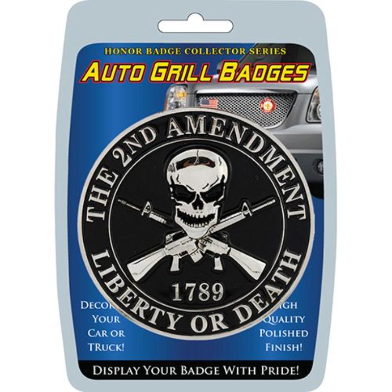 MD6107 Car Grill Decal - 2nd Amendment - 3 in.