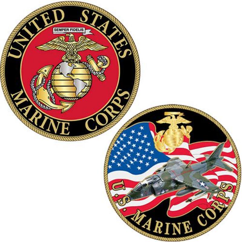CH1202 Challenge Coin - USMC - 1.75 in.