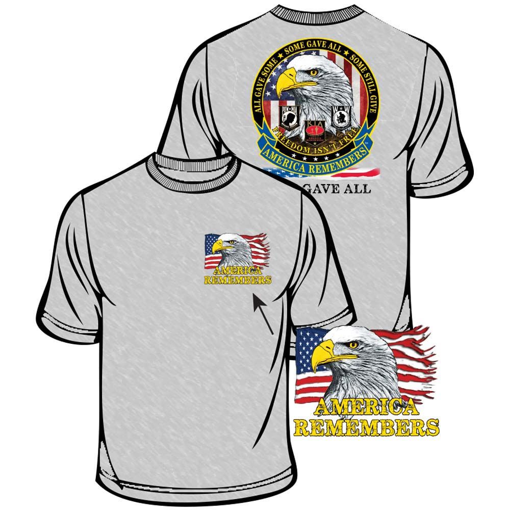 CS1000 T-Shirt - America Remembers, Heather