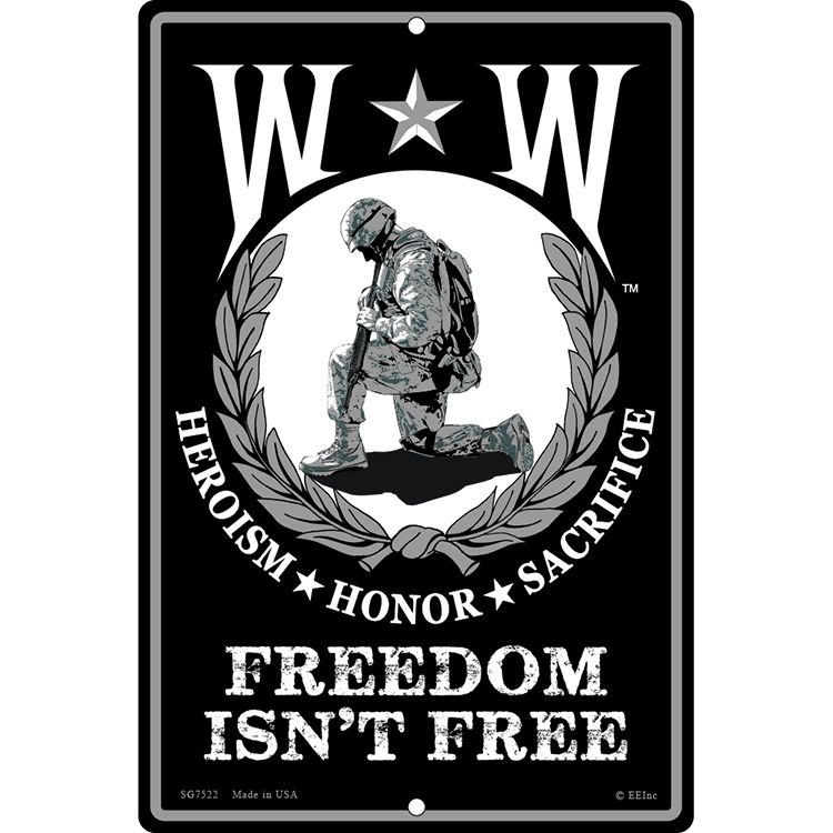 SG7522 Sign - Wounded Warrior - 8 x 12 in.
