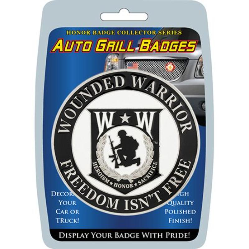 MD6118 Car Grill Decal - Wounded Warr - 3 in.