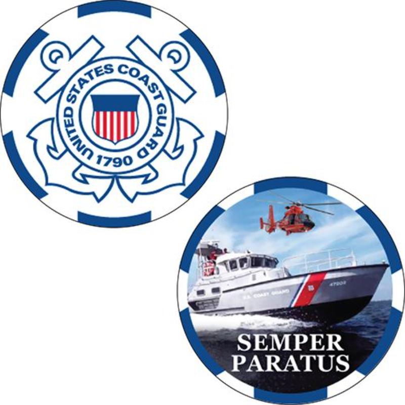 Picture of Eagle Emblems CH3550 Challenge Coin - United States Coast Guard&#44; Logo - 1.75 in.