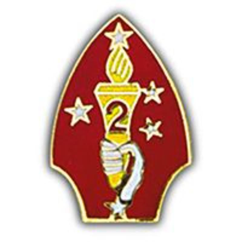 P14846 Pin - USMC, 2nd Division - 1.625 in.