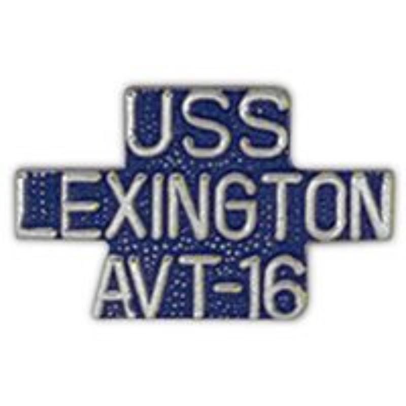 P14931 Pin - USS, Lexington - Script - 1 in.