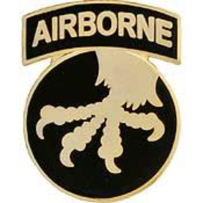 P14947 Pin - Army, 17th Airborne Division - Gold - 1 in.