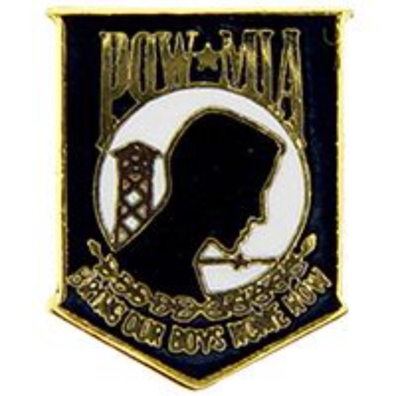 P14948 Mini Pin - Pow Mia, Bring Home, Black - 0.5 in.