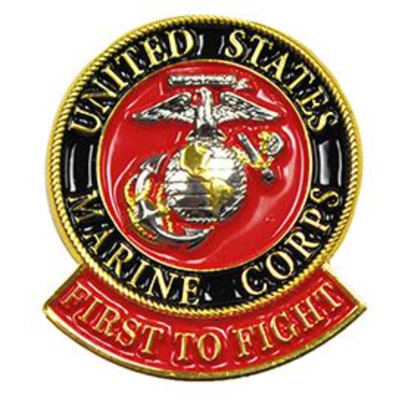 P15020 Pin - USMC, First to Fight - 1.125 in.