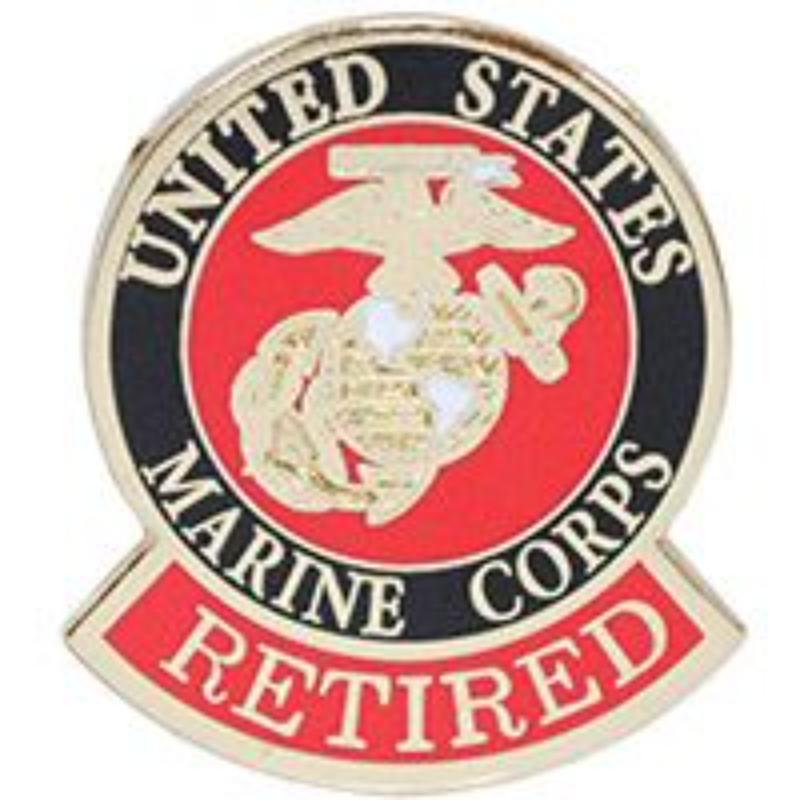 P15040 Pin - USMC Logo, Retired - 1.125 in.