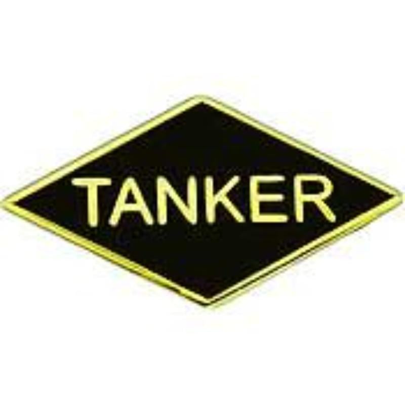 P15130 Pin - Army, Tanker, Tab, Diamond - 1 in.