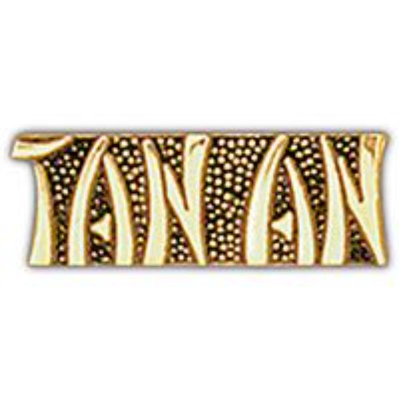 Vietnam Script Pin - Tan - 1 in. - Durable Military Tribute