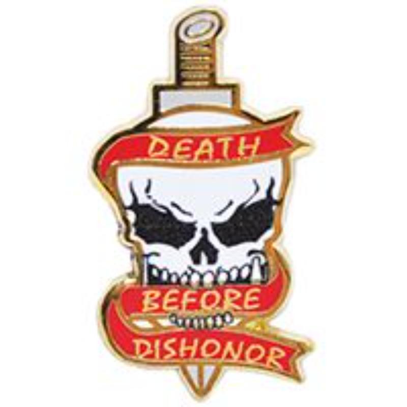 P15283 Pin - Death Before Dishonor - 1.25 in.