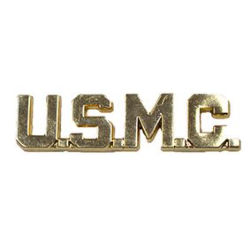 P15358 Pin - USMC, Script U.S.M.C. - Letters - 1.81 in.