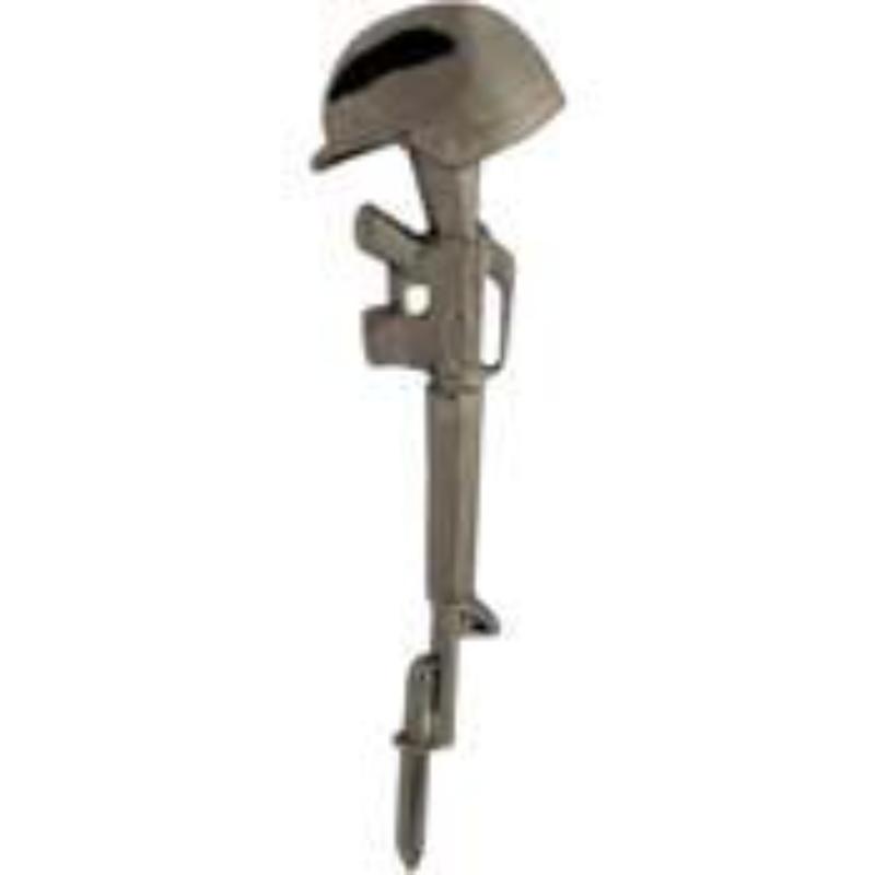 Memorial Rifle Pin - Kia Battle Cross - 1.5 in. - Durable Design