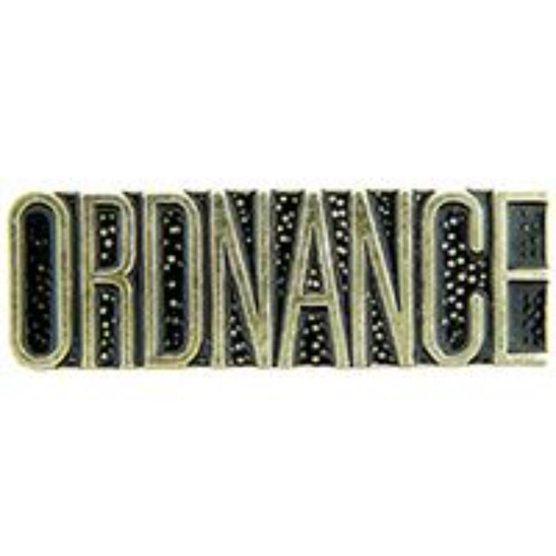 P15436 Pin - Army, Script Ordnance - 1.25 in.