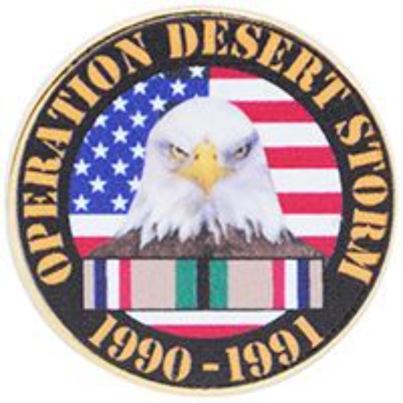 P15560 Pin - Desert Strom Service, 90-91 - 1 in.