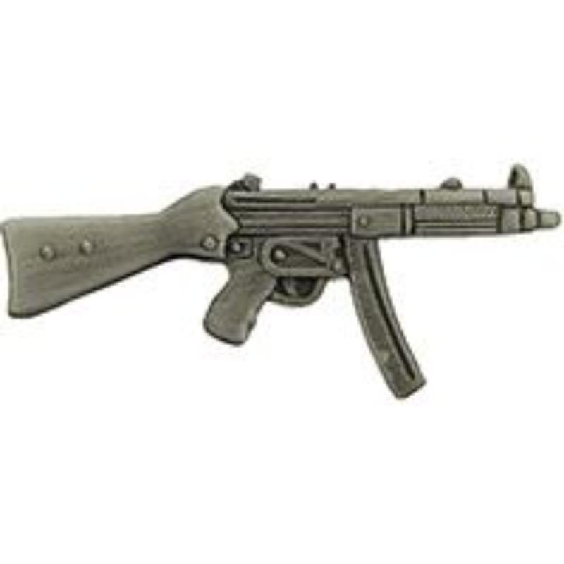 MP-5 Rifle Pin - Black - 1.5 in. - Durable Military Design