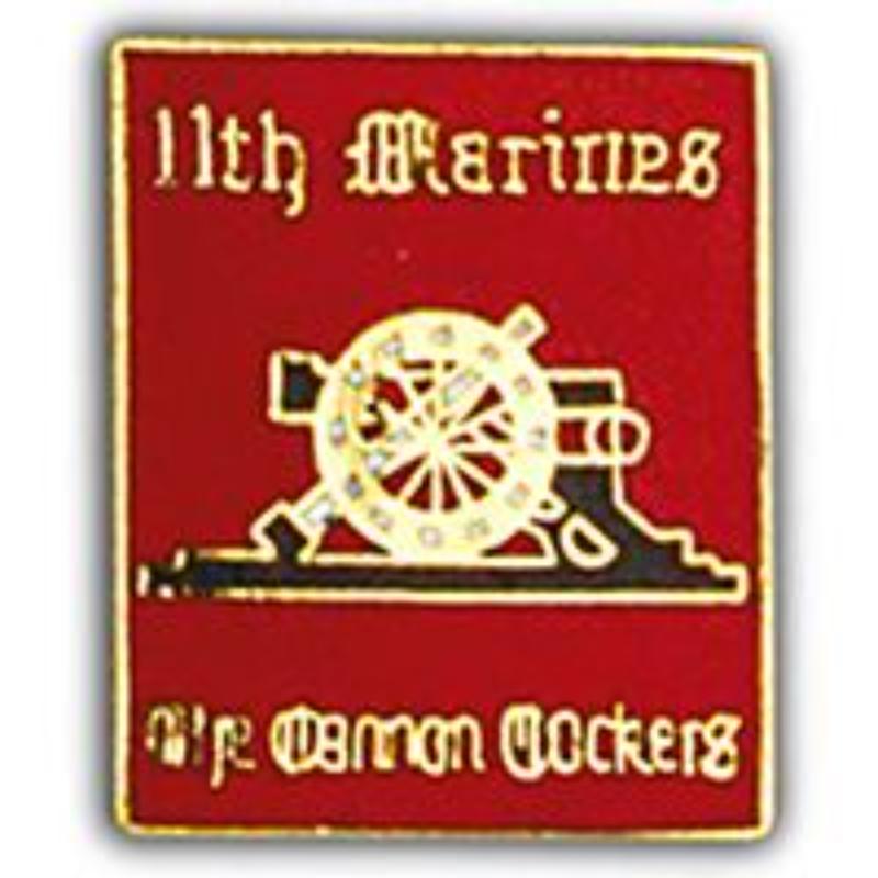 P15799 Pin - USMC, 11th Regiment - 1 in.