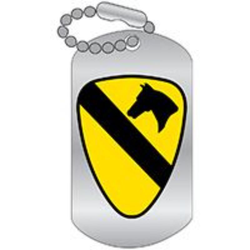 Army 1st Cavalry Division Dog Tag Pin - Gold - 1.25 in. - Durable Design