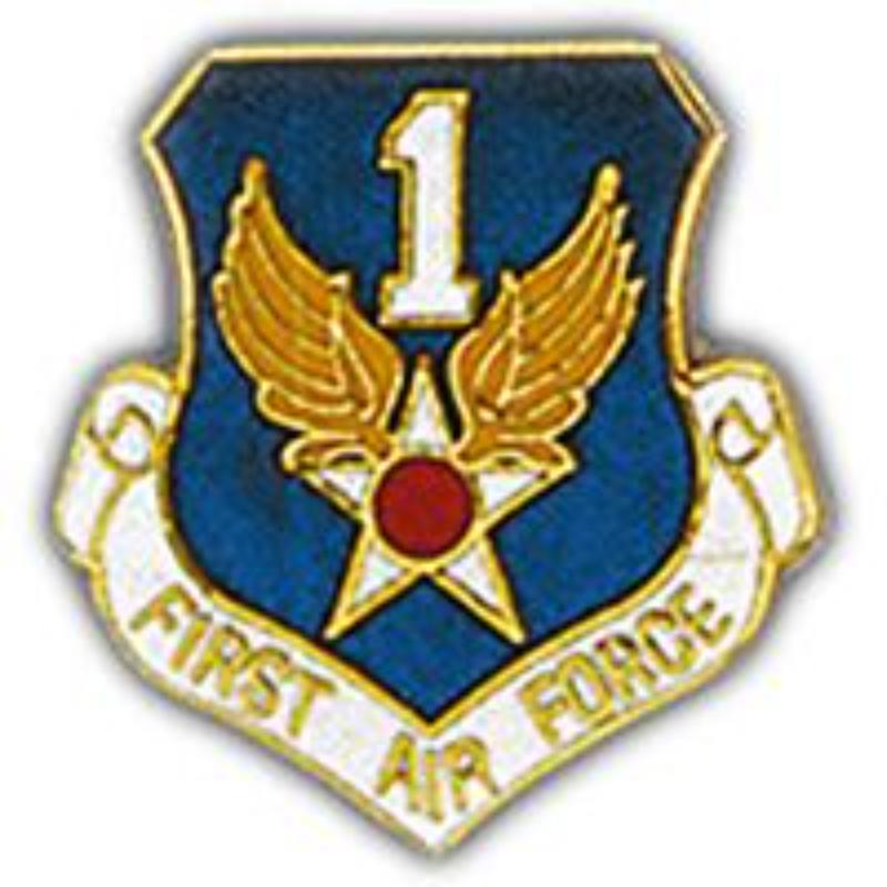 P15949 Pin - USAF, 1st, Shield - 1 in.