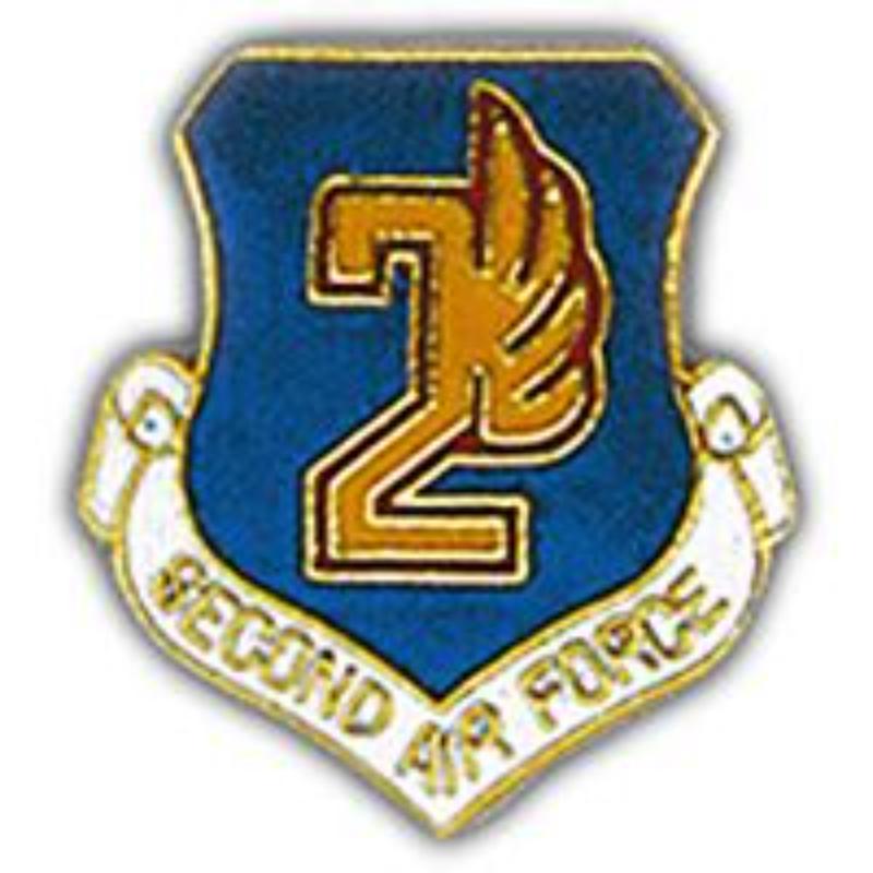 P15950 Pin - USAF, 2nd, Shield - 1 in.