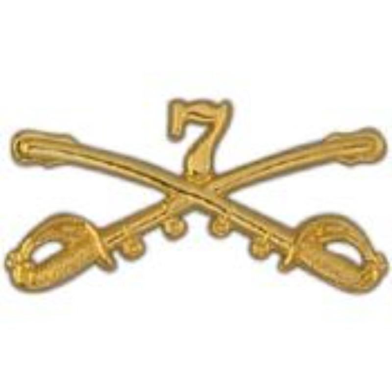 Army Cavalry Swords Decal - 7th - 2.25 in. - Durable Design