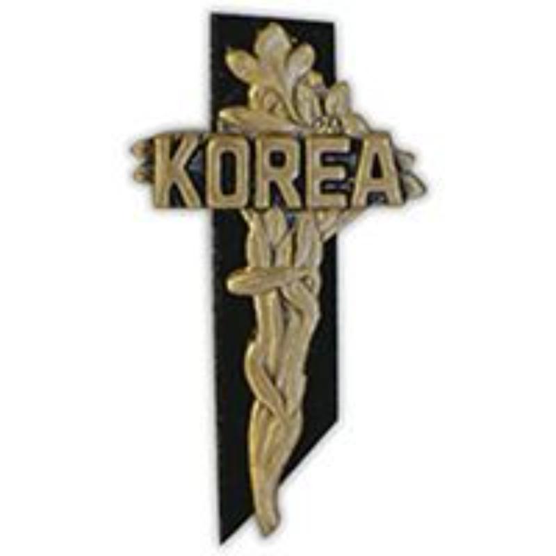 P16089 Pin - Korea, Memorial Cross - 1.5 in.