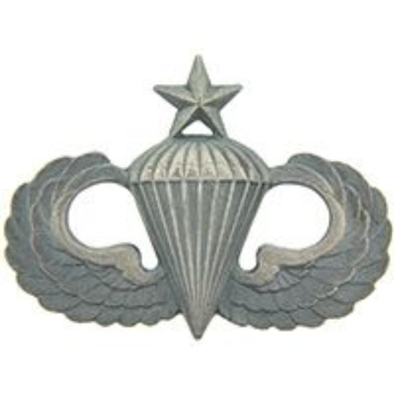 Army Paratrooper Wing Pin - Pewter - Full Size - 1.5 in. - Durable Design