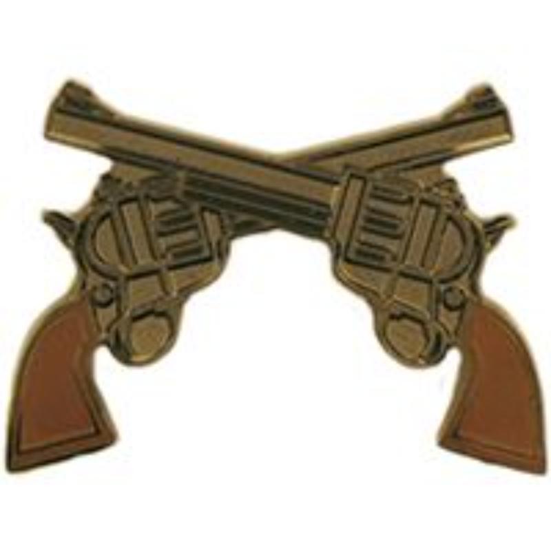 P60295 Pin - Gun, Revolvers & Crossed - 1 in.