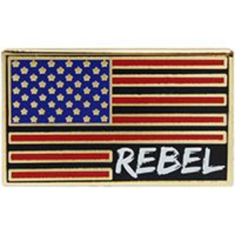 P60568 Pin - USA Rebel - 1.125 in.