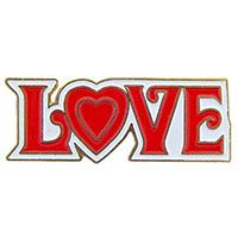 P61257 Pin - Hol, Heart, Love - 1 in.