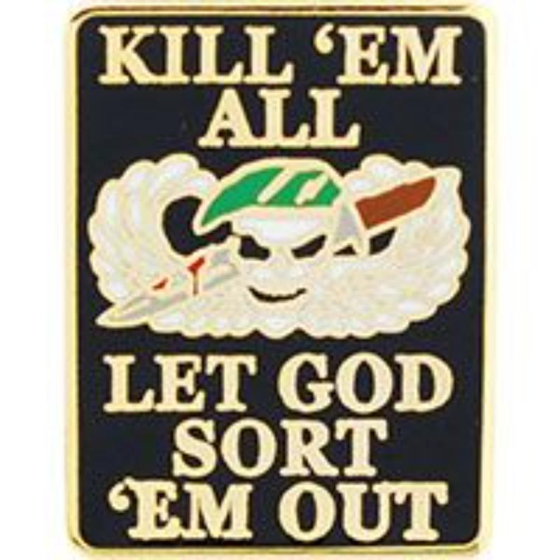 P62588 Pin - Kill EM All, Rectangle - 1 in.
