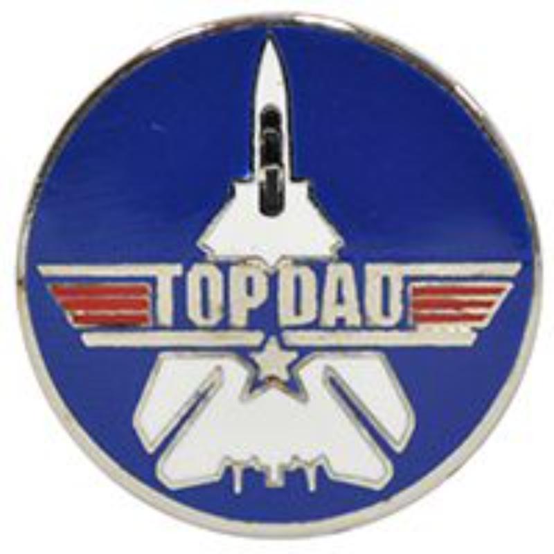 P62846 Pin - Top Dad Logo - 1 in.