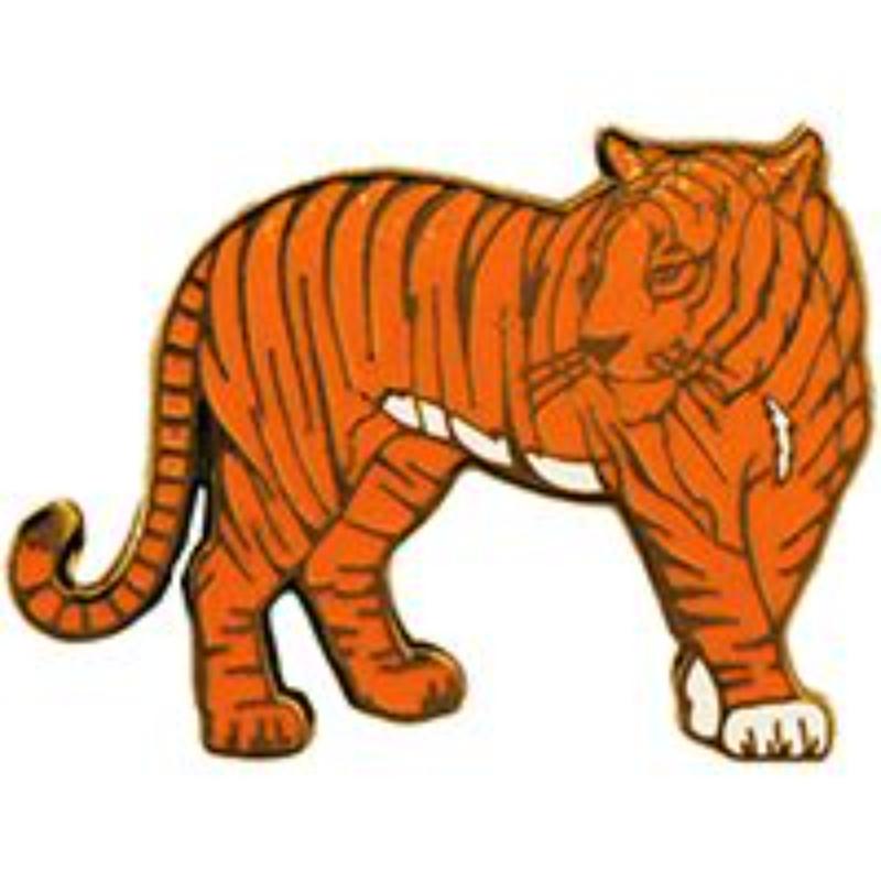 P63033 Pin - Cat, Tiger - 1 in.