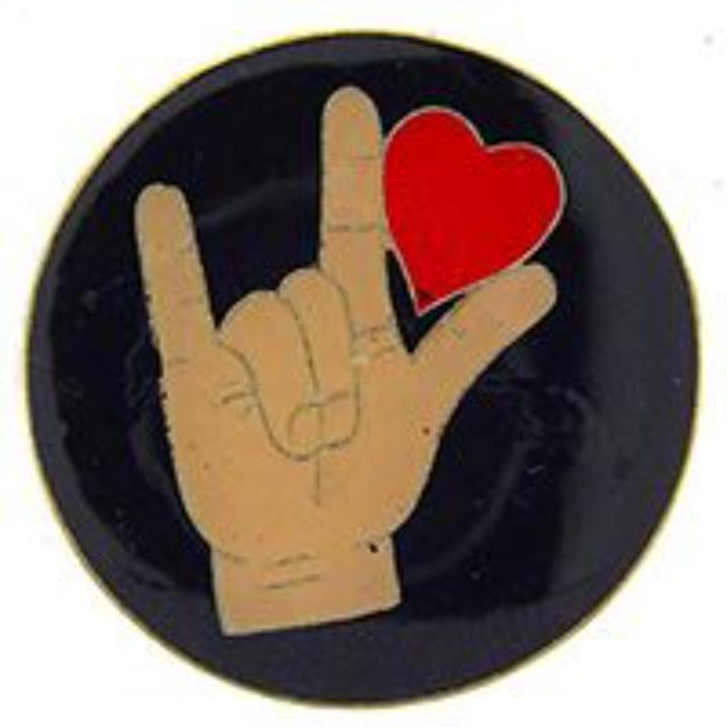 P63151 Pin - Hol, Heart, Hand - 1 in.
