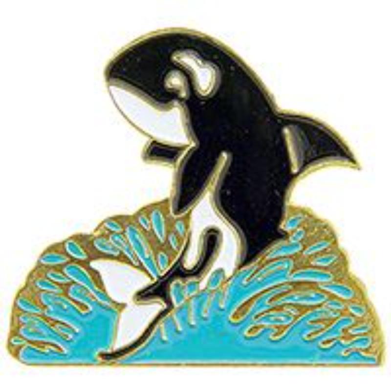 P63490 Pin - Fish, Whale, Killer - JMP - 1 in.