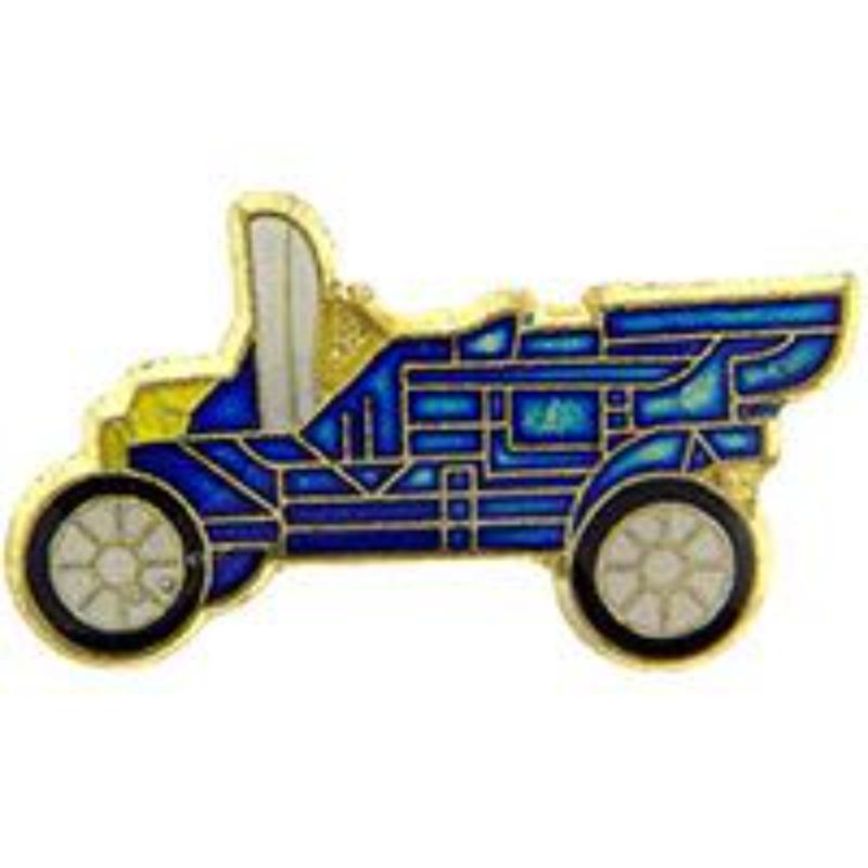 P63790 Pin - Car, Ford, Model-T, Blue - 1 in.