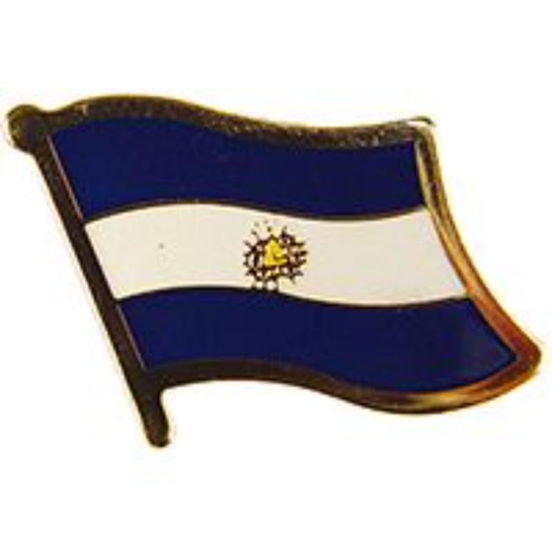 EL Salvador Flag Pin - Gold - 1.625 in. - Durable Design