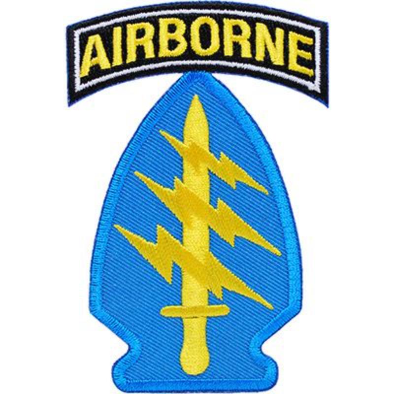 PM0121 Patch - Special Forces, Airborne - 3.5 in.