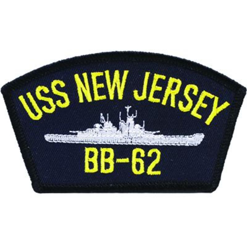 PM0226 Patch - USS, Jersey - 4 x 2.25 in.