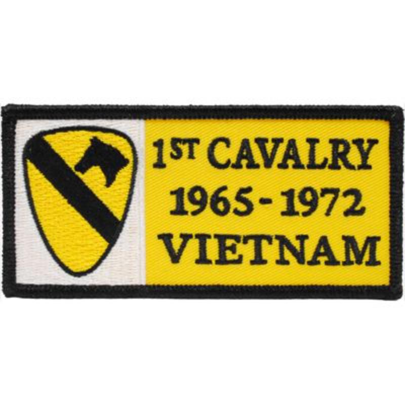 PM0308 Patch - Vietnam, decal, Army - 1st 1965-1972 - 4.13 x 2 in.