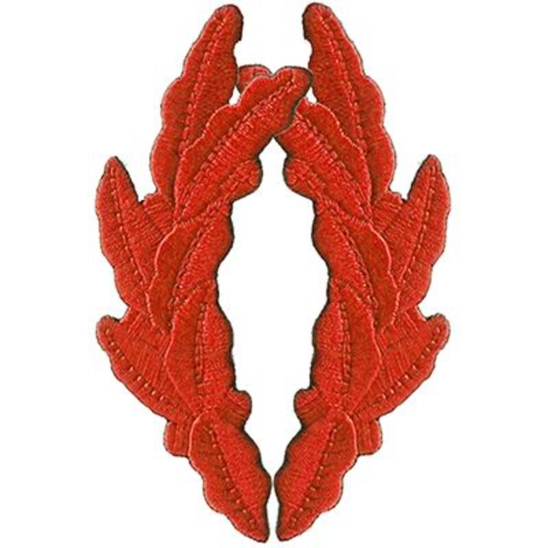 PM0358 Patch - Scrambled Egg, Red - Set of 2 - 3.75 in.
