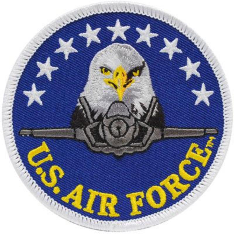 PM0370 Patch - USAF, Eagle Fighter - 3.63 in.