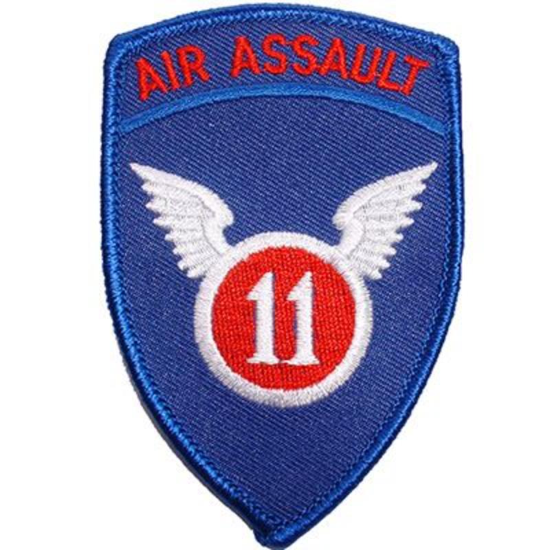PM0398 Patch - Army, 11th Air ASLT - 3 in.