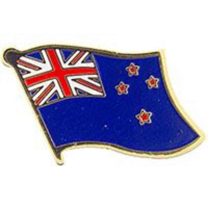 Zealand Flag Pin - Multi-Color - 1.625 in. - Durable Materials