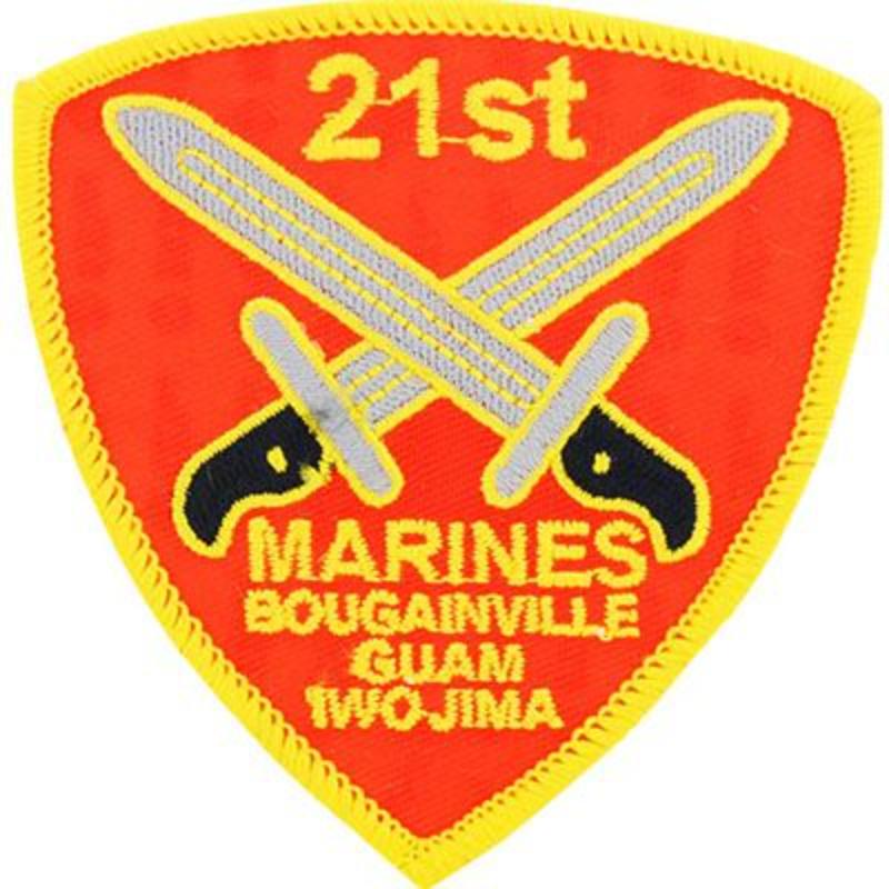 PM0579 Patch - USMC, 21St Marine Regiment - 3 in.