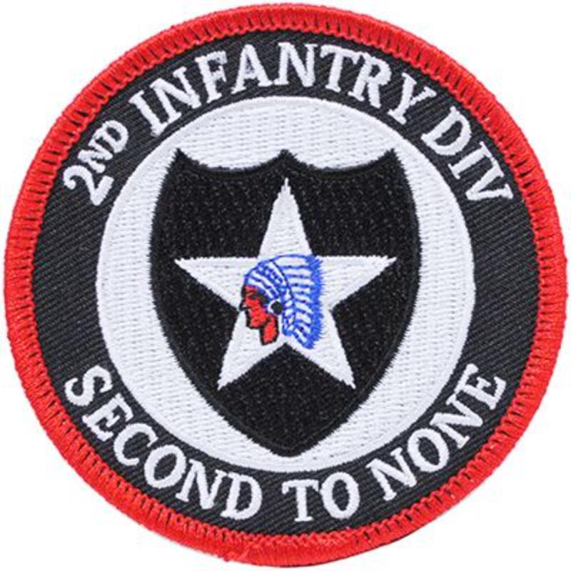 PM0597 Patch - Army, 2nd Infantry Division - 3.63 in.