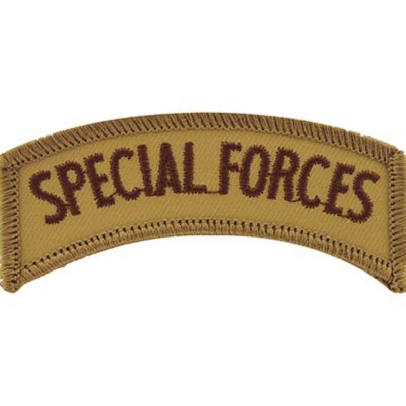 PM0620 Patch - Special Forces, Tab - Desert - 3 x 0.94 in.