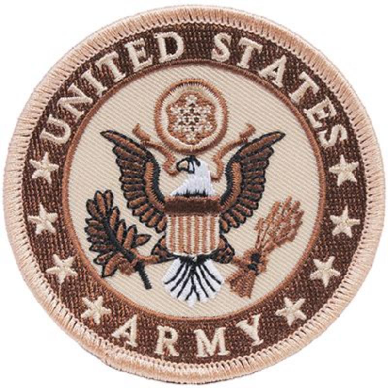 PM0748 Patch - Army Symbol - 3D, Desert - 3.63 in.