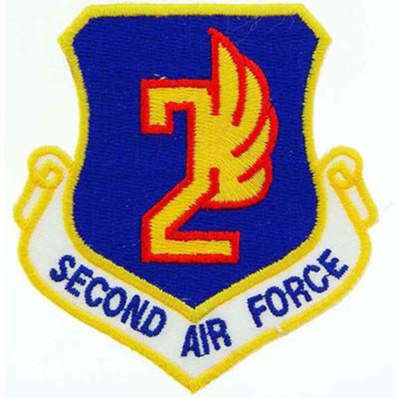 PM0902 Patch - USAF, 2nd, Shield - 3.63 in.