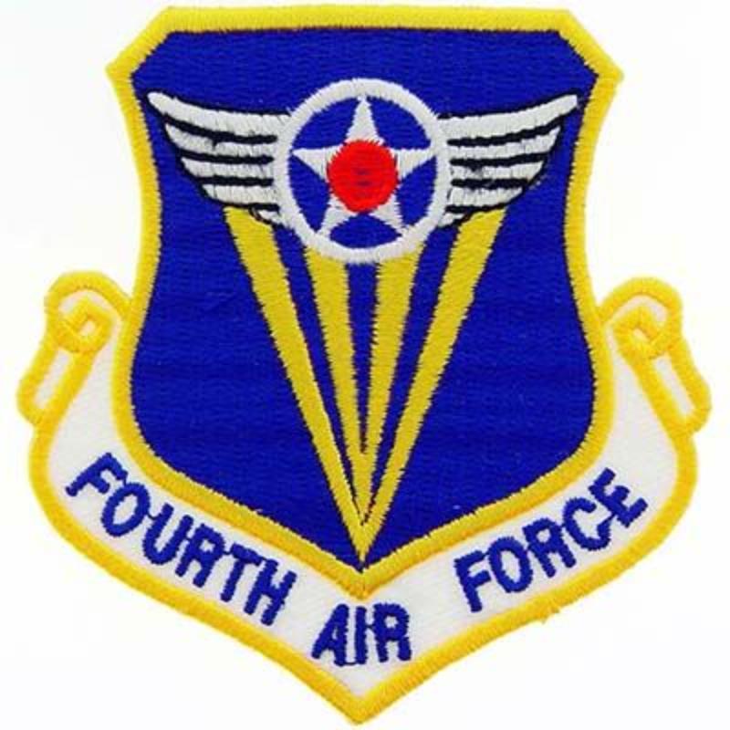 PM0904 Patch - USAF, 4th, Shield - 3.63 in.